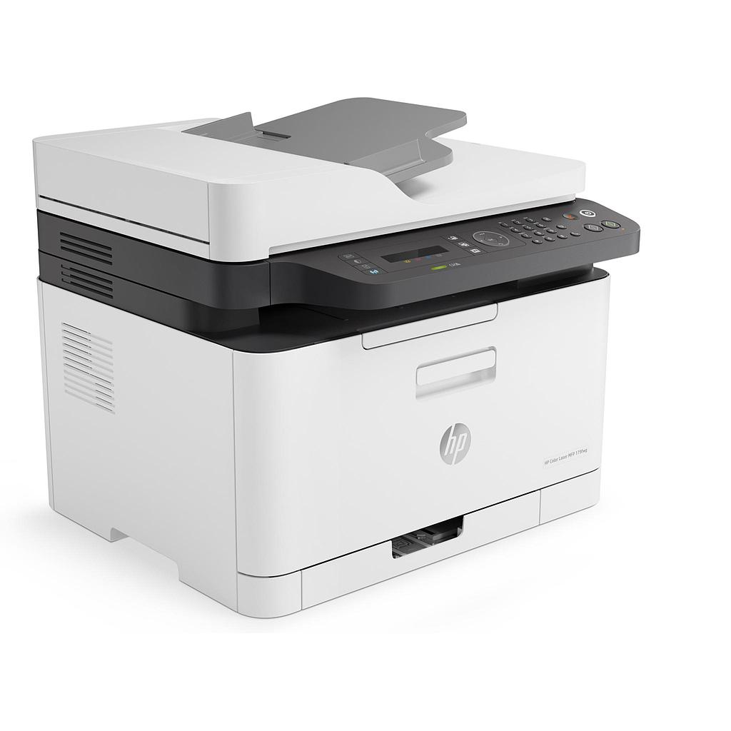 HP Color LaserJet 179fnw AIO all-in-one printer - A4 color laser, print/copy/scan/fax, automatic document feeder, LAN, WiFi, 18ppm, 100-500 pages per month