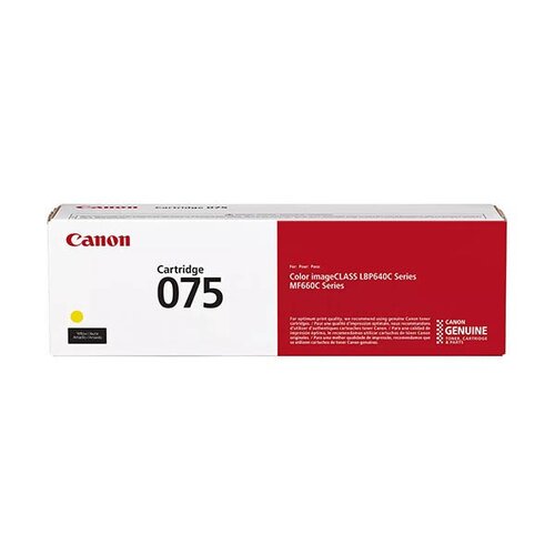 Canon toner cartridge 075 Y, 1300lk