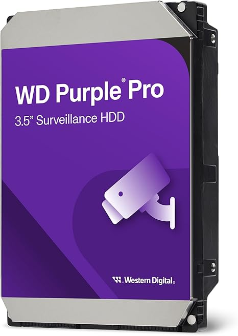 Western Digital 12TB Purple Pro Surveillance internal HDD, SATA 6 Gb/s, 256MB cache, 3.5"