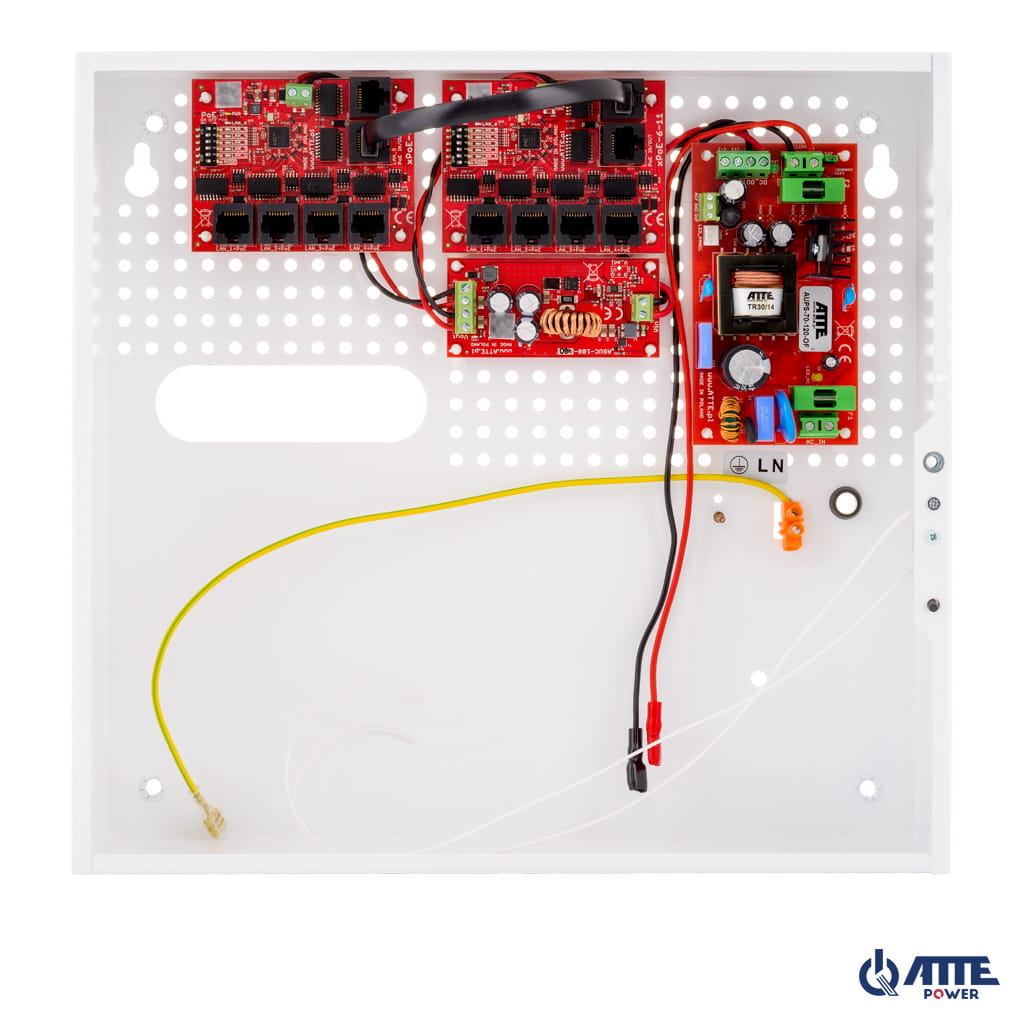 Buffer kit for up to 9 IP cameras, PoE switch 9P+1UP