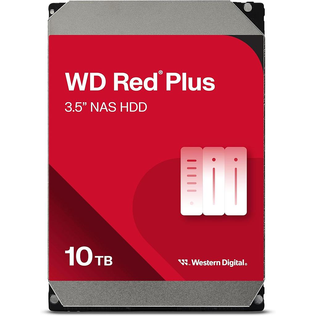 Western Digital 3.5" 10TB Red lus internal HDD, 7200rpm, SATA, 512MB cache