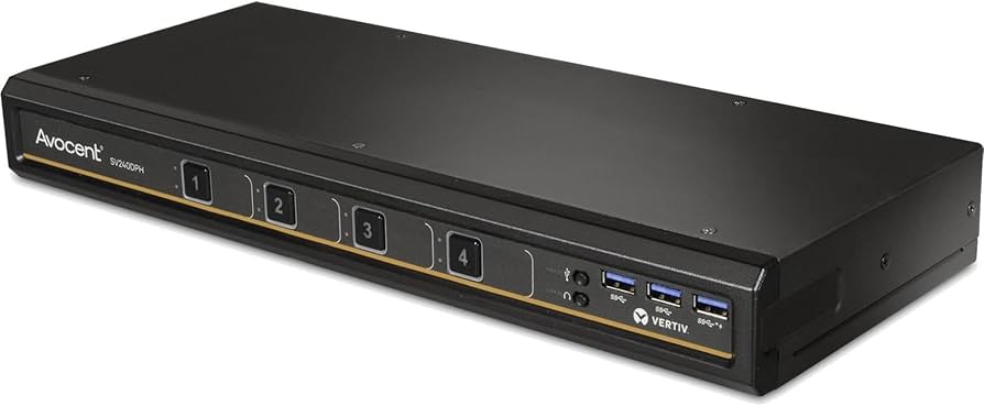 Avocent® SV universal DP/H KVM switch 4-port single display