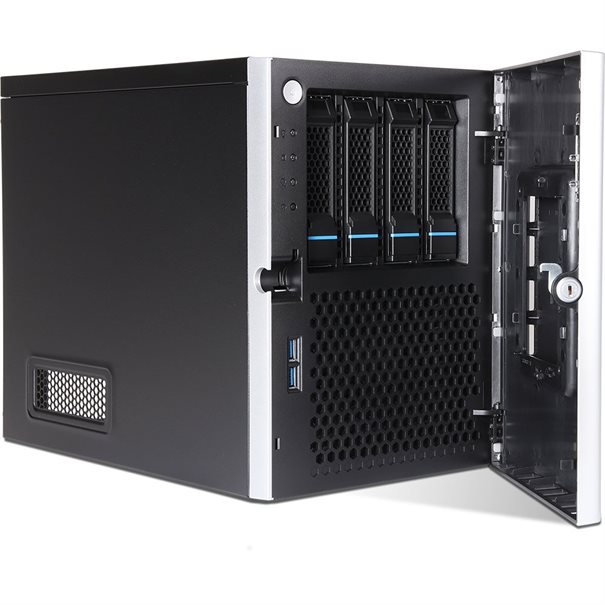 Towerserver mini G6, Xeon E-2434, 32GB ECC RAM, 2*960GB SATA SSD RAID1, 4*3.5"/2.5" bays, 2*1 GbE (RJ-45), 450W PSU, Windows Server 2025 Essentials