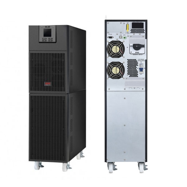 APC Easy UPS on-line, 6kVA/6kW, tower, 230V, hard wire 3-wire(1P+N+E) outlet, intelligent card slot, LCD