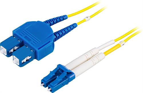 Optiline patch kaabel, LC - SC, 9/125, OS2, duplex, single mode, 2m