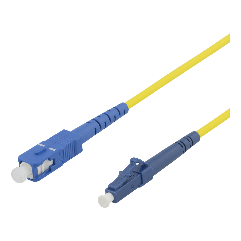 Optiline patch kaabel, LC - SC, 9/125, OS1/2, simplex, single mode, 5m, LSZH