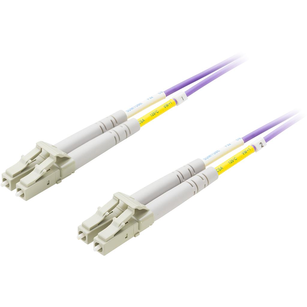 Optiline patch kaabel, LC - LC, 50/125, OM4, duplex, multimode, 20m