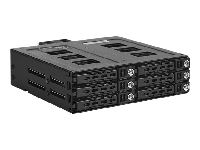 6 bay 2.5" SATA III/SAS III HDD mobile rack backplane, 6Gbps, 1*5.25" slot