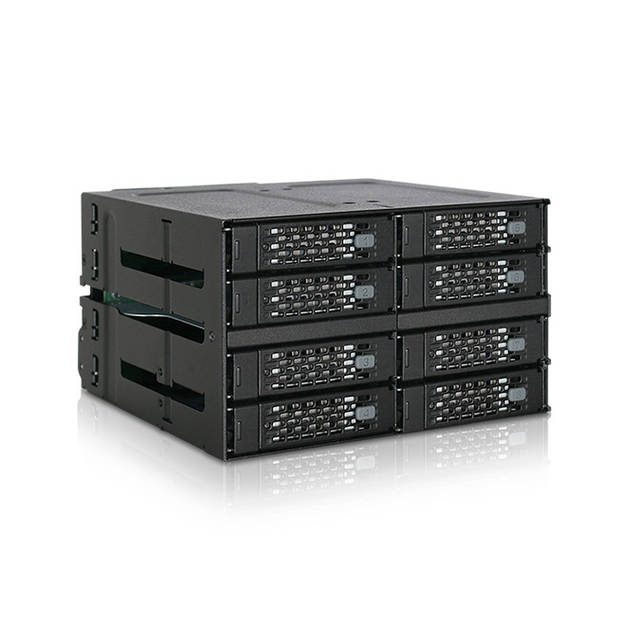 Backplane 8*SAS/SATA 2.5" HDD in 2*5.25", 2*mini SAS HD