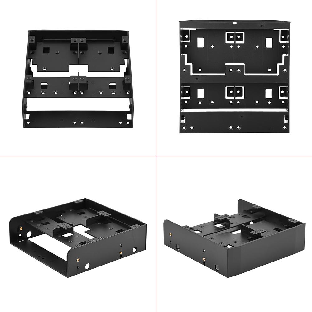 5.25" to 3.5" 2.5" HDD/SSD hard drive tray bay adapter mounting bracket w/screw