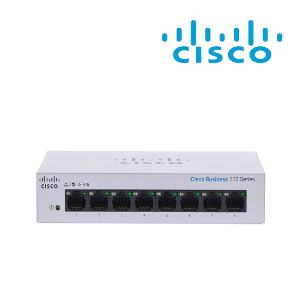 CBS110 unmanaged 8-port GE, desktop, ext PS