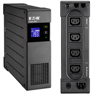 Eaton Ellipse PRO line-interactive UPS IEC, 850VA/510W, input: C14, outputs: (3) C13, (1) C13 surge only, tower