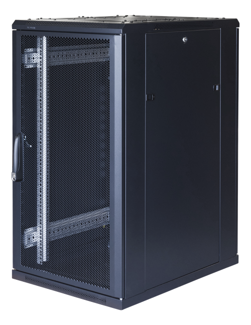 Toten 22U 19" system G kapp, 600*1000, perforeeritud uks, must