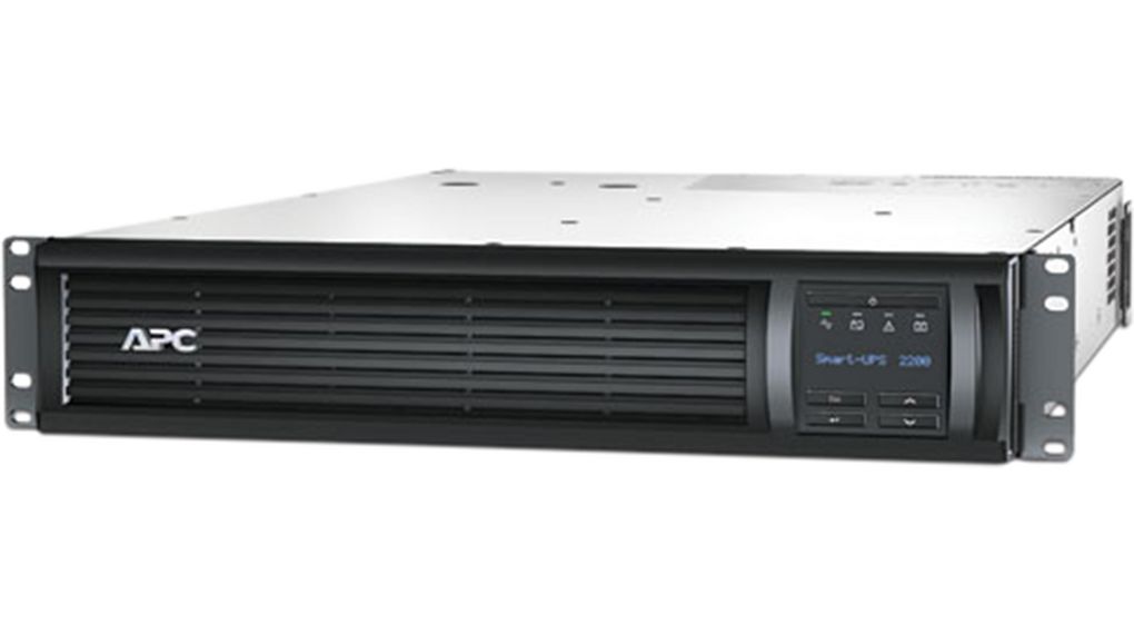 APC Smart-UPS, line-interactive, 2200VA/1980W, rackmount 2U, 230V, 8*IEC C13+2*IEC C19 outlets, network card, AVR, LCD
