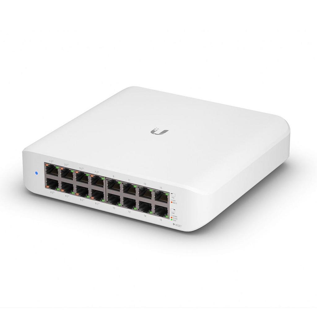 Ubiquiti UniFi switch Lite 16 Gigabit RJ45 ports including 8*802.3at PoE+