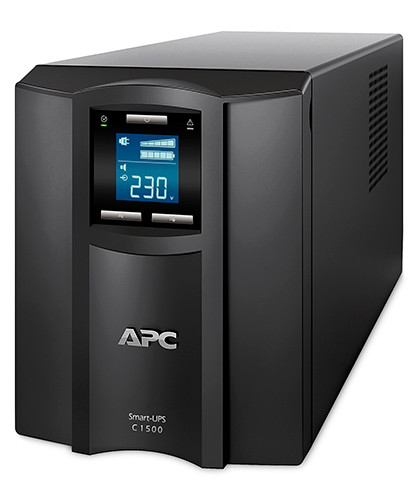 APC Smart-UPS C, line-interactive, 1000VA/600W, tower, 230V, 8*IEC C13 outlets, SmartConnect port, USB &amp; serial, AVR, graphic LCD