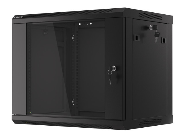 19" 9U Lanberg 600*450 rack cabinet (flat pack) V2, black