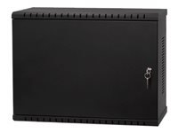 Netrack hanging cabinet V-Line rack 19" 3U/180mm, black, metal door