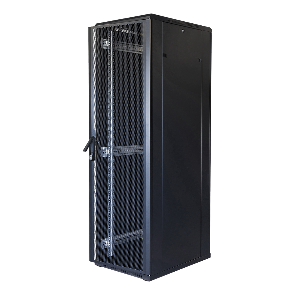Toten System G 19" floor cabinet 42U/600*1200, perforated front and rear doors, 800kg load, black