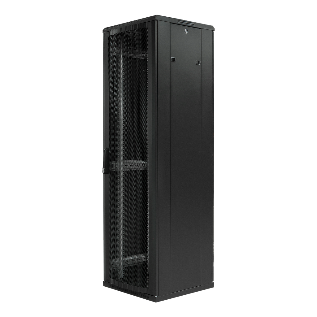 Toten System G 19" floor cabinet 42U/600*800, perforated front door, split perforated rear door, black
