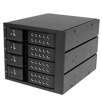 4 bay 3.5&quot; SATA III/SAS II HDD aluminium trayless hot swap mobile rack backplane, 6Gbps