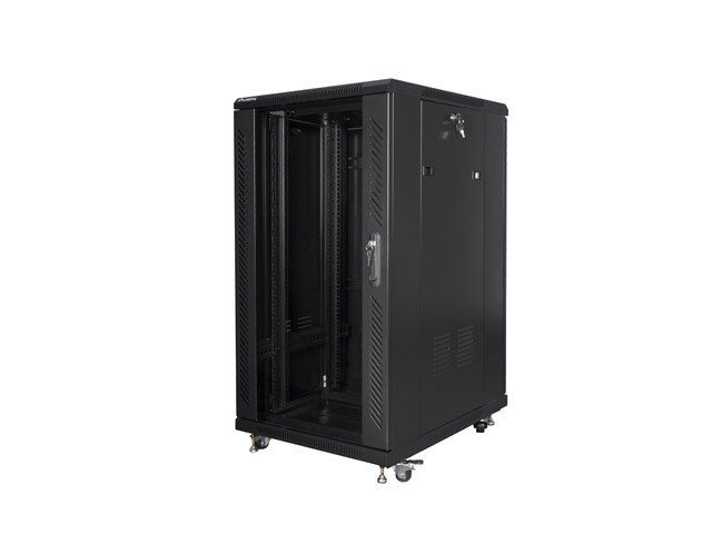 Lanberg rack cabinet 19" free-standing 22U/600*800 black (flat pack)