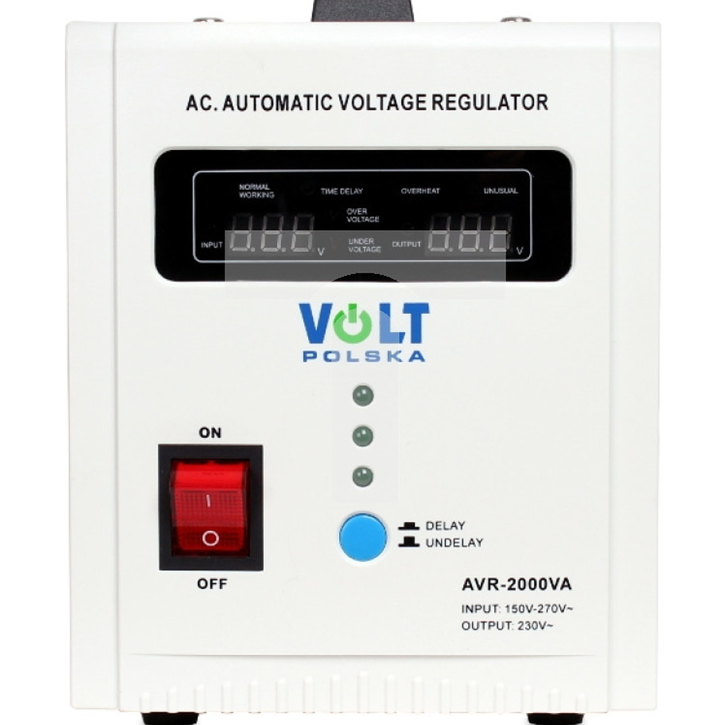 Pingestabilisaator 2000VA, Uout 230V AC, +/- 8%