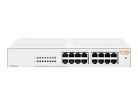 HPE Aruba Instant On 1430 16G Class4 PoE 124W Switch - Switch - unmanaged - 16 x 10/100/1000 (PoE Class 4) - desktop, rack-mountable, wall-mountable - PoE (124 W)