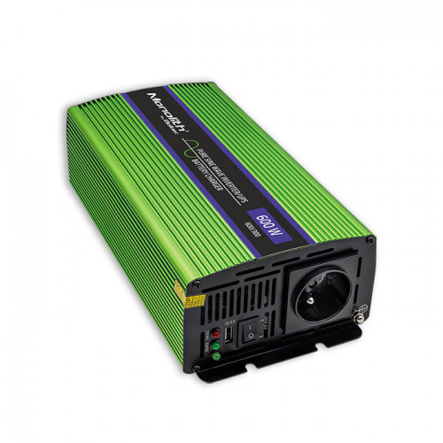Qoltec pure sine wave inverter Monolith | battery charger | UPS | 300W | 600W | 12V to 230V