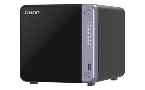 Qnap 4-bay 10GbE NAS TS-432X-4G, Alpine AL524 CPU 2GHz, 4GB DDR4 SODIMM, 90W adapter (12VDC), 100-240VAC