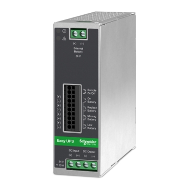 APC Easy UPS 240W control module, 24V DC-DC, DIN rail, industrial, 10A