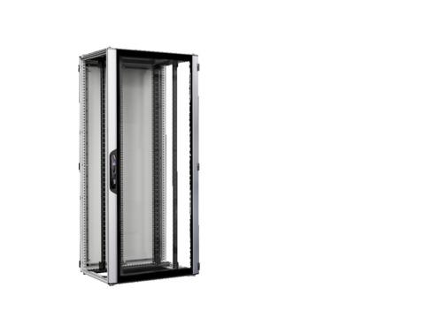 Rittal VX 5329.131 42U network/server rack VX IT with glazed door, IP 55, with 482.6 mm (19") mounting angles, standard, RAL7035, WHD 600x2000x600mm