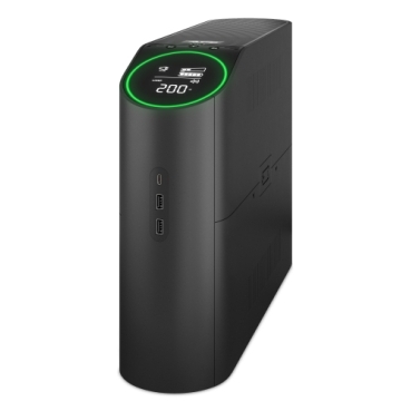 APC Back-UPS Pro line-interctive UPS for gaming, 2200VA/1320W, tower, 230V, 4*Schuko &amp; 2*IEC C13 outlets, RGB Lights, pure sine wave, black