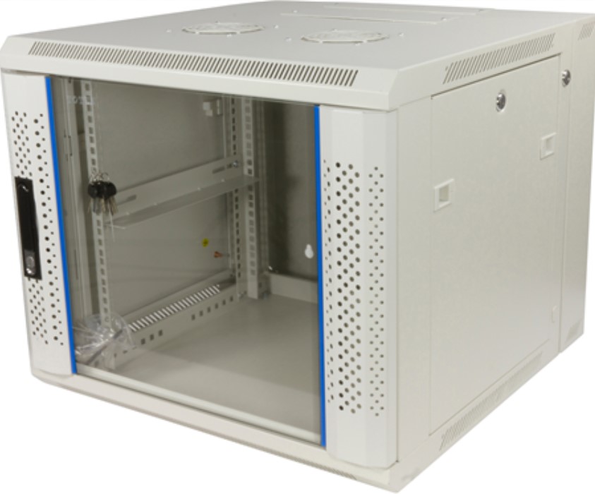 Toten 19" wall cabinet 6U, system Z, 600*600, glass door, white