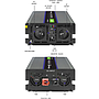 Qoltec Monolith voltage converter 4000 MS wave |12V to 230V | 2000/4000W | USB