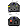 Qoltec Monolith voltage converter 600 MS wave | 12V to 230V | 300/600W| USB