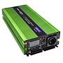 Qoltec pure sine wave inverter Monolith | battery charger | UPS | 1000W | 2000W | 12V to 230V | LCD