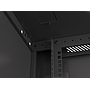 Lanberg 19" wall-mount rack cabinet, 6U/600*600 with metal door (flat pack), black