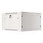 Lanberg 19" wall-mount rack cabinet, 6U/600*600 with metal door (flat pack), grey