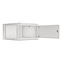 Lanberg 19" wall-mount rack cabinet, 6U/600*600 with metal door (flat pack), grey