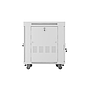 Lanberg 19" v2 free-standing rack cabinet, 15U/600*800 with glass door (flat pack), LCD, grey
