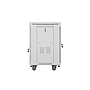 Lanberg 19" v2 free-standing rack cabinet, 15U/600*600 with glass door (flat pack), LCD, grey