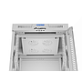 Lanberg 19" v2 free-standing rack cabinet, 15U/600*600 with glass door (flat pack), LCD, grey