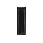 Lanberg 19" v2 free-standing rack cabinet, 42U/600*1000 with glass door (flat pack), LCD, black