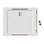 Lanberg 19" wall-mount rack cabinet, 6U/600*450 with metal door (flat pack), grey