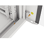 Lanberg 19" wall-mount rack cabinet, 4U/570*600 with glass door (flat pack), grey