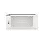Lanberg 19" wall-mount rack cabinet, 4U/570*600 with glass door (flat pack), grey