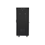 Lanberg 19" v2 free-standing rack cabinet, 27U/600*600 with mesh door (flat pack), LCD, black