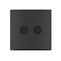 Lanberg wall-mount rack cabinet 19" 12U 600*600 with glass door (flat pack), black
