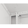 Lanberg 19" wall-mount cabinet 12U/600*600 with glass door (flat pack), grey
